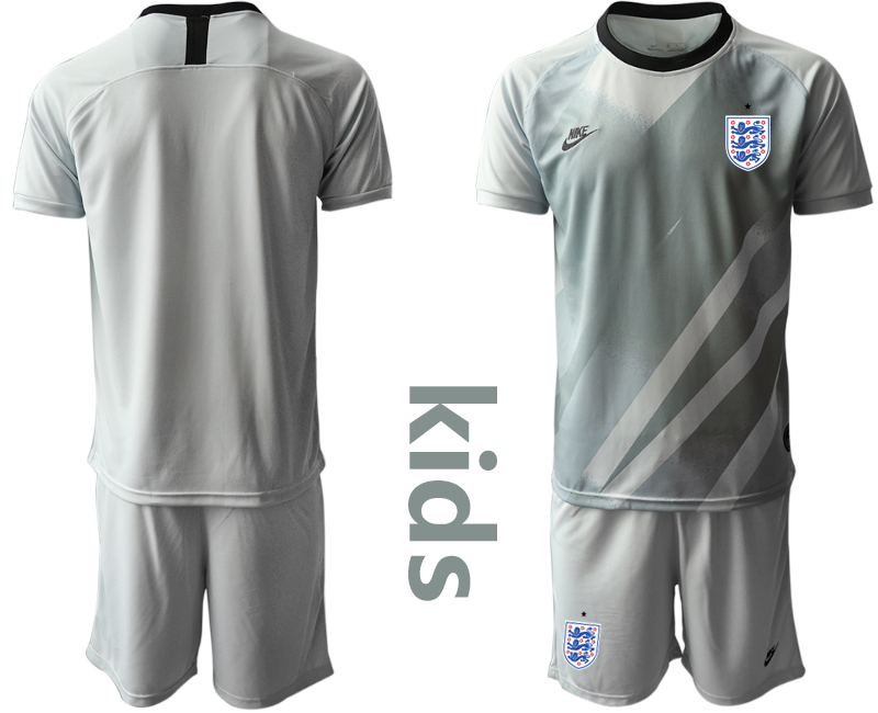 2021 European Cup England gray goalkeeper Youth soccer jerseys->youth soccer jersey->Youth Jersey